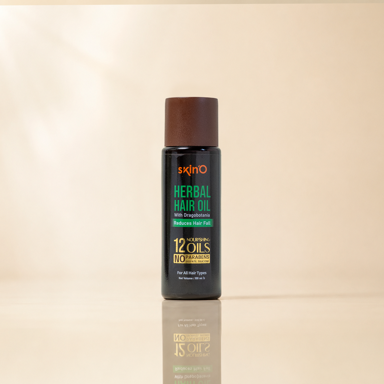 skinO Herbal Hair Oil With Dragobotania Reduces Hair fall 100 ml