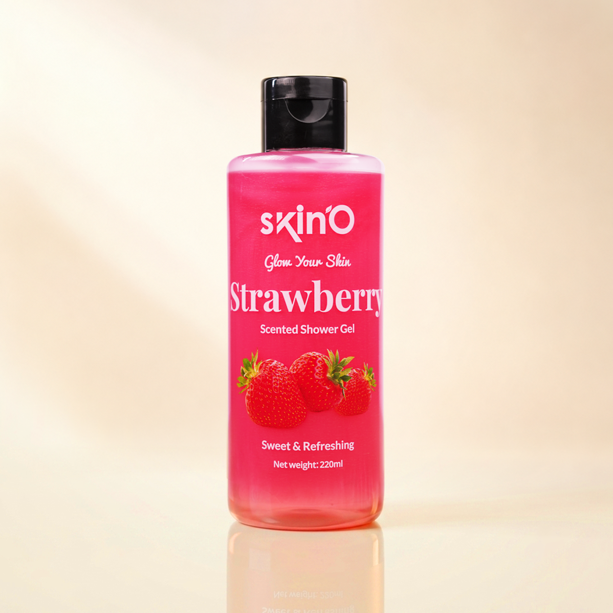 skin'O Strawberry Scented Shower Gel 220ml